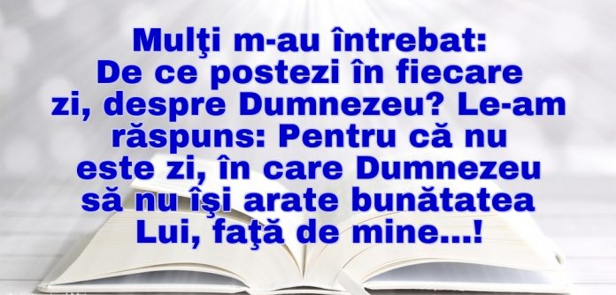 De ce postezi în fiecare zi, despre Dumnezeu?