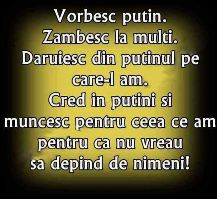 Vorbesc puțin