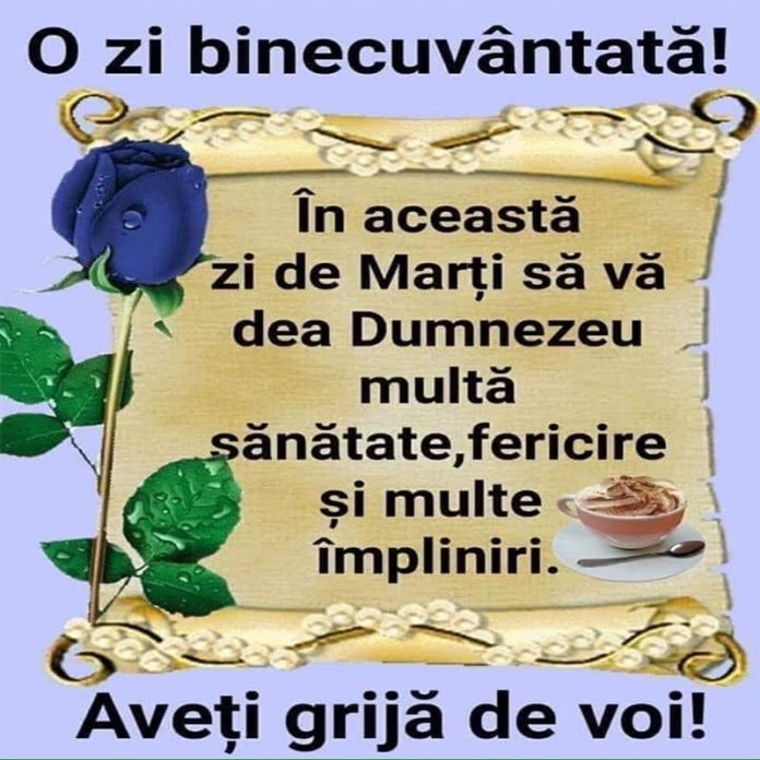 o zi de marți binecuvântată