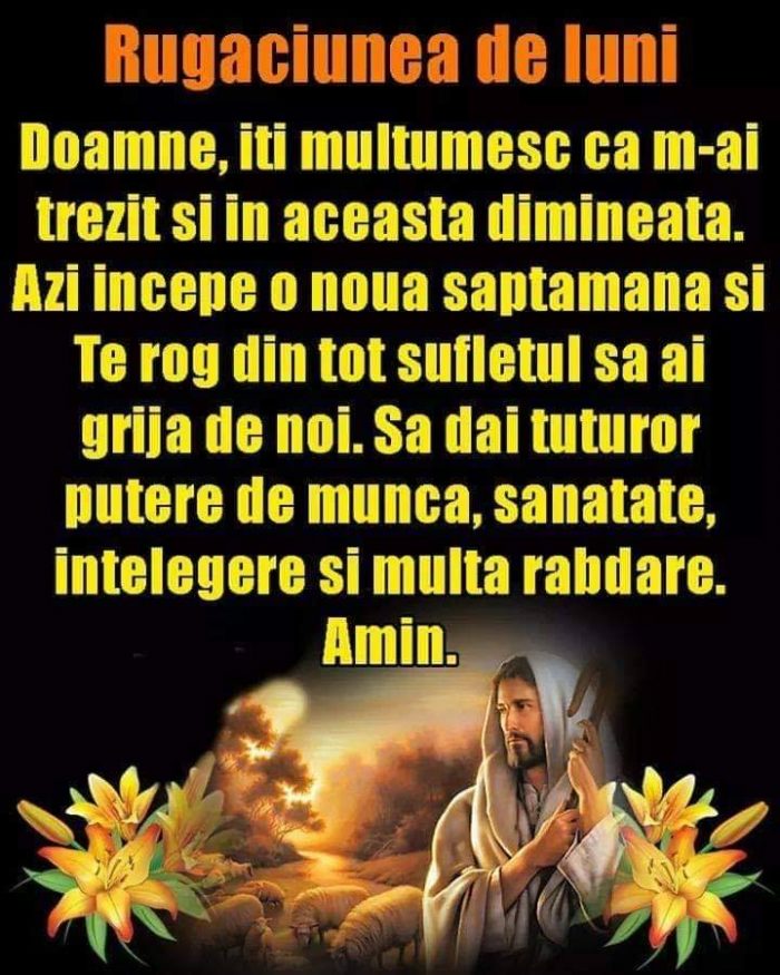 rugăciunea de luni