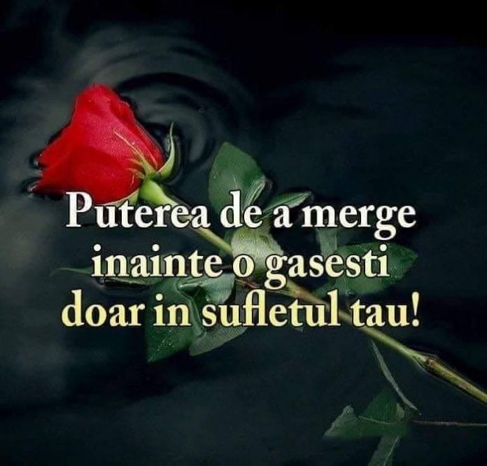 puterea de a merge înaninte