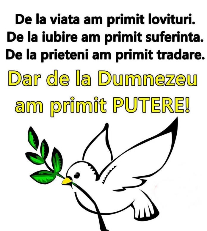 dumnezeu ii da putere