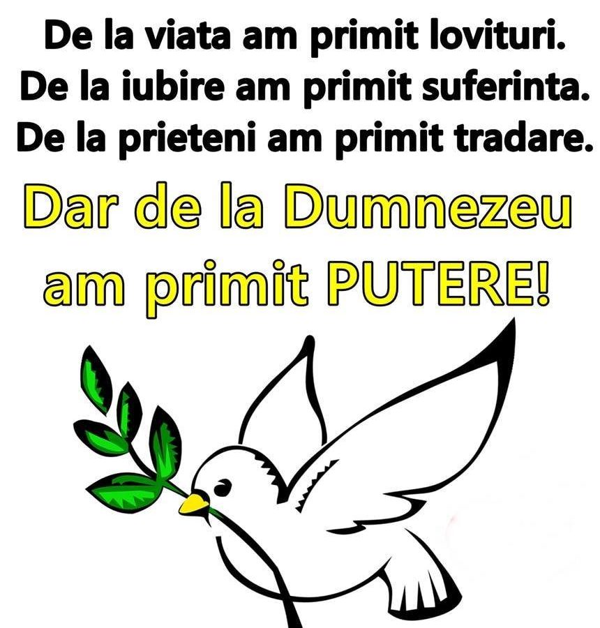 dumnezeu ii da putere