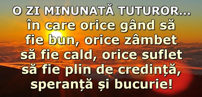 o zi minunata