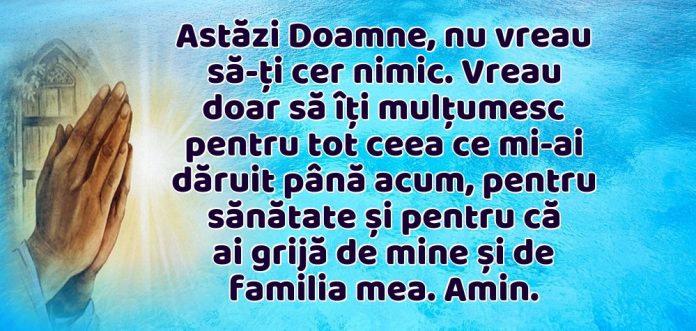 Doamne azi îti multumesc