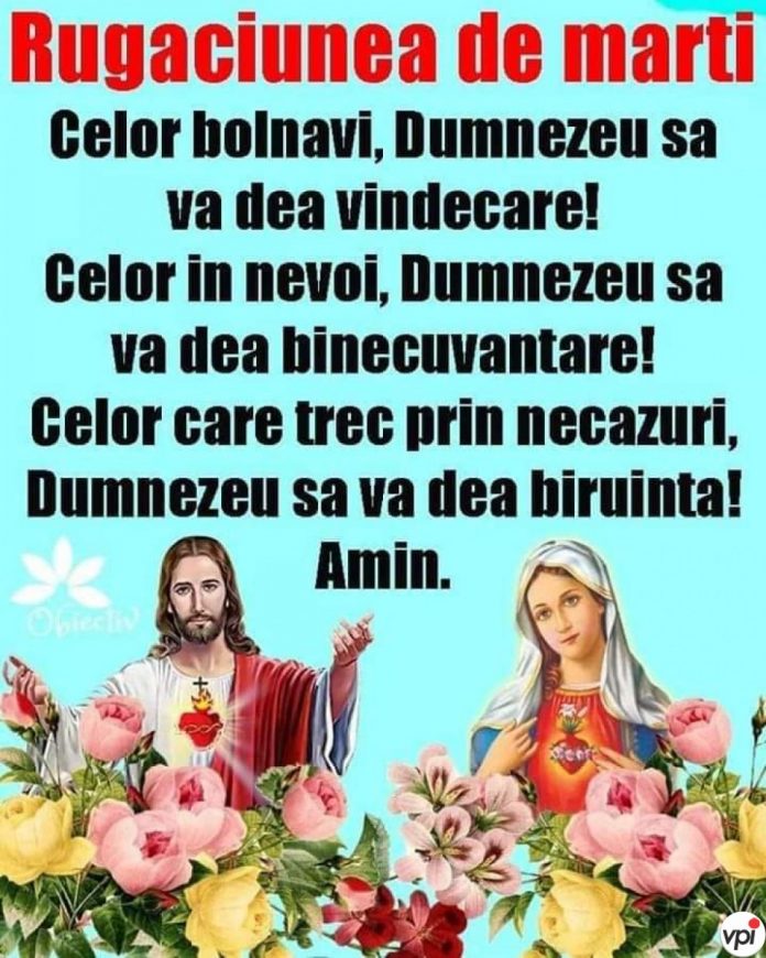 rugaciunea zilei de marti