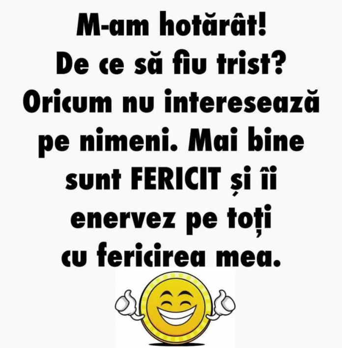 M-am hotărât