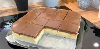 Prajitura rapida care se topeste in gura. Fara coacere, decat puneti crema in tava si asteptati sa se raceasca