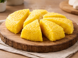 Puțini știu cât de sănătoasă este mămăliga. 8 beneficii care o fac mai bună decât cred mulți Mămăligă tradițională românească servită pe platou din lemn