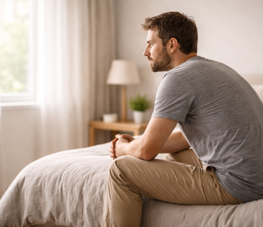 DE CE NE DOARE, DE FAPT, SUFLETUL? ADEVĂRUL DESPRE DUREREA PE CARE MULȚI O ASCUND Persoană meditativă privind în gol, simbol al durerii sufletești