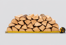 Stivă de lemne măsurată pentru diferența dintre metru ster și metru cub