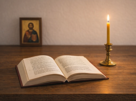 Rugăciune pentru sănătate și momente grele – Sprijin și lumină în clipele de încercare Carte de rugăciuni și lumânare aprinsă pentru rugăciune de sănătate