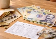 Pensionar ținând bani în mână, simbol al creșterii indemnizației în 2026
