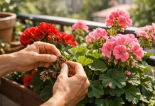 Ce trebuie făcut la mușcate în luna mai și iunie ca să înflorească până toamna Îngrijirea mușcatelor în lunile mai și iunie pentru înflorire abundentă