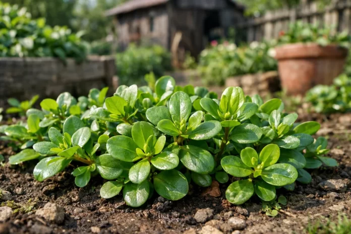 Iarbă grasă folosită ca plantă medicinală și aliment
