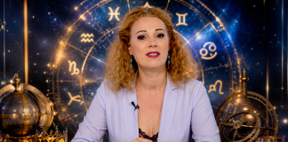 Horoscop Camelia Pătrășcanu până pe 12 iulie 2026. Schimbări importante în dragoste, bani și carieră pentru multe zodii Camelia Pătrășcanu într-un decor astrologic elegant, cu simboluri zodiacale și atmosferă astrală luminoasă