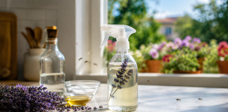 Amestecul simplu pe care mulți îl folosesc vara pentru a ține la distanță muștele și țânțarii Pulverizator cu soluție naturală pentru reducerea prezenței muștelor și țânțarilor în locuință