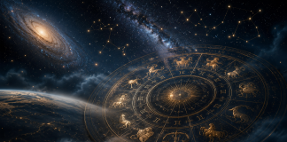 Șase zodii intră într-o perioadă favorabilă. Astrologii spun că următorii ani le pot aduce schimbări importante Cerc zodiacal luminos pe un cer înstelat care simbolizează o perioadă favorabilă pentru șase zodii.
