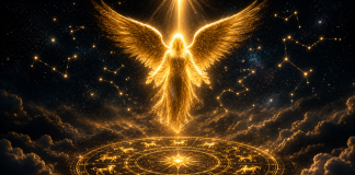 Astrologii spun că trei zodii par să fie mereu ocrotite de îngeri. De fiecare dată când apar obstacole, găsesc o cale de ieșire Înger luminos deasupra cercului zodiacal, simbol al protecției și al norocului în astrologie.