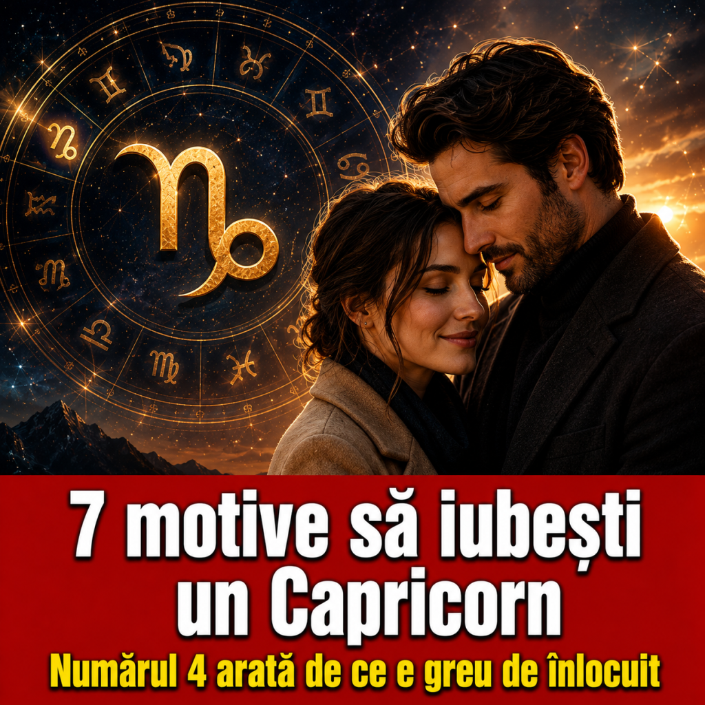 Simbolul zodiei Capricorn într-un decor astrologic romantic, reprezentând loialitatea, răbdarea și stabilitatea în dragoste.