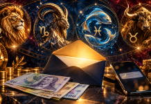 Horoscop Cristina Demetrescu pentru 21 octombrie 2026, cu simbolurile zodiilor Leu, Capricorn, Pești și Taur, asociate cu bani și schimbări importante.
