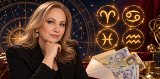 Cristina Demetrescu anunță schimbări mari pentru 4 zodii. Banii și norocul pot lua o întorsătură neașteptată. Cine intră într-o perioadă de prosperitate Cristina Demetrescu și simbolurile zodiilor Berbec, Rac, Pești și Vărsător, evidențiate în horoscopul despre bani și schimbări financiare.